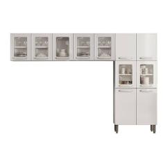 Cozinha Compacta Evidence 3 Peças (2 Armários + 1 Paneleiro) Cpt61 Branco - Bertolini