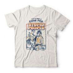 Camiseta Cure For Stupid People - Studio Geek, M, Off white