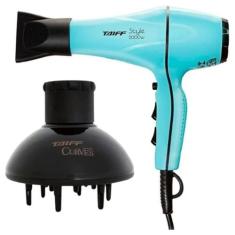 Secador Taiff Style 2000W Profissional com Difusor de Cachos Taiff Cur