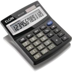 Calculadora de mesa mv-4124 elgin, Preta