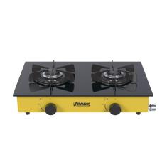 Fogao a Gas Portatil 2 Bocas Venax Flamalar Vitreo Amarelo