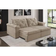 Sofá Retrátil 4 Lugares 302cm Astor 2137 - Estofart