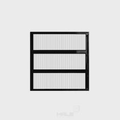 Janela de Alumínio Basculante 60x80cm Hale Esquadrias