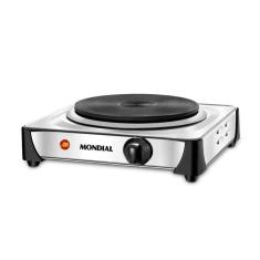 Fogão Elétrico Portátil Mondial Fast Cook com Controle de Temperatura 1000W Inox 220V - FE-04