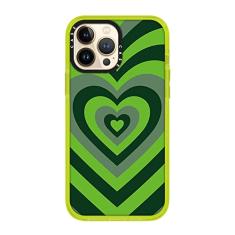 Capa de telefone macia de borboleta de coração de amor colorido bonito para iphone 12 13 mini 11 pro max se 2020 7 8 plus 13pro xs max x xr capa, coração verde, para iphone 7