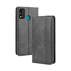 Capa para Huawei Honor 9X Lite, capa flip carteira de couro para Huawei Honor 9X Lite, capa magnética retrô para celular, capa carteira de telefone com compartimentos para cartões