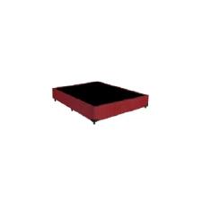 Base Box Viuvão Suede Vermelho 128Cm de Largura
