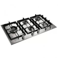 Cooktop Gourmand 5 Bocas Gás Inox 90 Cm Brastemp Bdk90dr Inox 220v