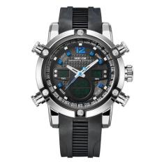 Relógio Masculino Weide Anadigi Wh5205 Prata e Azul