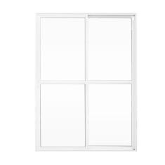 Porta Sacada 2 Folhas Alumínio 1,20 X 2,10 com Fechadura Hale Esquadrias