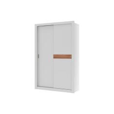 Guarda Roupa Solteiro 2 Portas de Correr e 2 Gavetas Vivacce 835 Flex Branco ou Branco c/ Freijo - Carraro