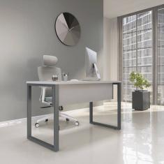 Mesa Madeira 1340 X 600cm M134/60p25tub Cinza/Grafito