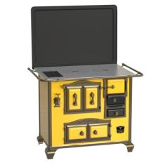 Fogao a Lenha N 2 Gab Imperador Amarelo com Tampa Se