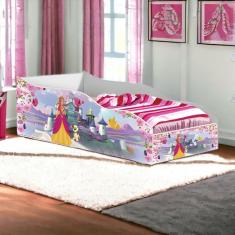 Cama Racer Solteiro Castelo Com Colchão Gabrielli