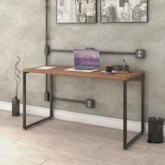 Mesa para Escritório Office Estilo Industrial 135cm Kuadra