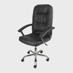 Cadeira para Escritório Presidente Estofada em Corino Boston 3311 Or Design