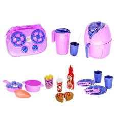 Cozinha Infantil Air Fryer Fogão Panela Comida Prato 20Peças - Altimar