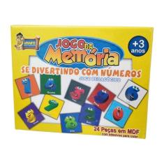 Jogo Da Memória Se Divertindo Com Números - 24 Peças