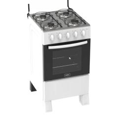 Fogão 4 Bocas Ares sem Acendimento Automático Forno 50L, Branco, Realce