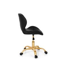 Cadeira Office Eiffel Slim Base Giratória Preta - Matte
