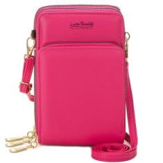 Bolsas Feminina Pequena Transversal Porta Cartão Carteira-Feminino