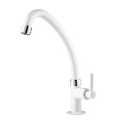 Torneira para Cozinha Víqua Mesa Bica Móvel Lagune ABS Branca