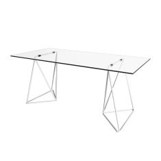 Mesa de Escritório Cavalete Arame Bela Vista Branco New Green