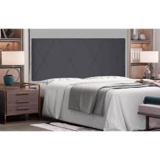 Painel Aquilla Cama Box Solteiro 90cm Suede - SSX Multicoisas