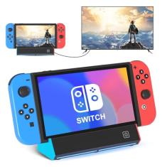 Switch Dock, estação de TV para Switch/Switch OLED, com saída HDMI 4K @60Hz/porta tipo C/porta USB 3.0 para Nintendo Switch Dock (incompatível com Nintendo Switch 2)