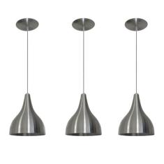 Kit 03 Lustres Pendente Colorido - Balcao Cozinha Americana - LUSTRES 