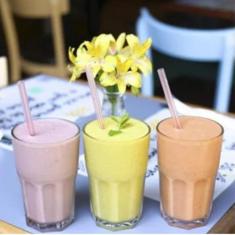 Kit Copo de vidro 350ml Vitaminas ou smoothies 6 Unidades - PRATICASA