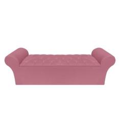 Recamier Baú Calçadeira Quarto Queen 158cm Barcelona - Mance Decor, Su