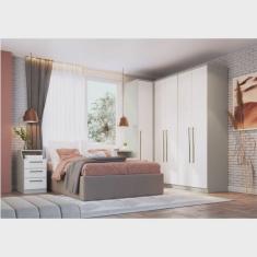 Guarda Roupa Modulado 5 Peças Elegance Móveis Castro