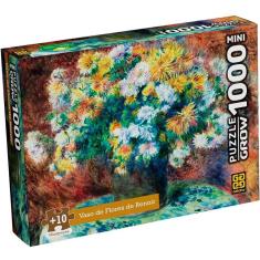 Mini Quebra-cabeça 1000 peças Vaso de Flores de Renoir- Grow