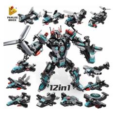 Conjunto de blocos de construção Lego 12 em 1 Pioneer Robot 577 peças