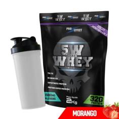 Kit Whey Protein Dark Insane 2Kg + Coqueteleira 600ml - Pro Effect - F