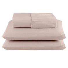Jogo De Lençol Queen 3 Peças 180 Fios C/ Elástico Algodão Percal - Bel