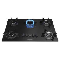 Cooktop 5 Bocas Mueller MCG5BB Mesa de Vidro Ultra Chama Bivolt PTO, B
