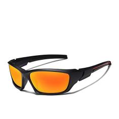 Óculos de Sol Masculino Esportivo Kingseven Proteção Polarizados UV400 Anti-Reflexo S768 (Dourado)
