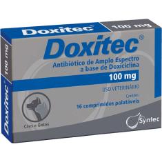 Antibiótico Doxitec Syntec 16 comprimidos - 100 mg