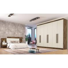 Roupeiro Oslo 6 Portas 6 Gavetas 100 MDF
