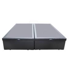 Cama Box Baú Casal Bipartido Sintético Cinza