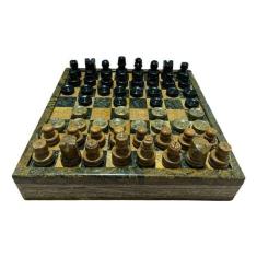 Tabuleiro 2 Em 1 Xadrez Damas Com Porta Peças 18 Cm