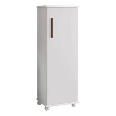 Armário Multiuso Olinda 1 Porta Prateleira Interna C/Rodízios Arte Móveis