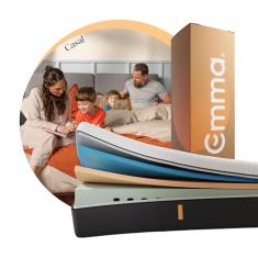 Colchão Casal Emma Original - 10 anos de garantia, certificação internacional - (138X188cm)