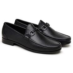 Sapato Social Couro Jacometti Masculino Sola Antiderrapante Preto 37