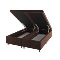 Base Box Bau King Size Cairo (43x193x203cm) Bombom - Casa Giulia