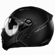 Capacete de Moto Peels Mirage New Classic Preto Fosco e Grafite Unisse