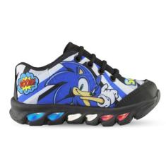 Tênis De Led Infantil Menino Masculino Sonic Boom - Kids, Menino, Pret