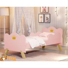 Cama Infantil Realeza Rosa Princesa - Loja Tigo, Cama Juvenil Angel "R